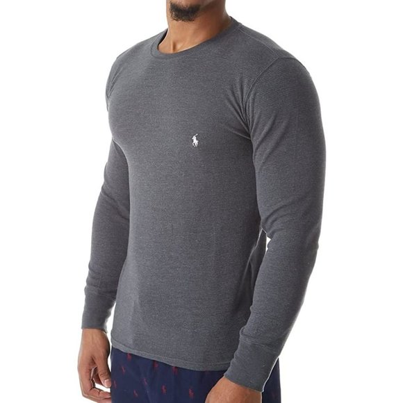 SOLD - Polo Ralph Lauren Waffle-Knit Sleep & Lounge Top - Picture 1 of 3